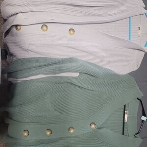 SO Light Gray Knit Cardigan